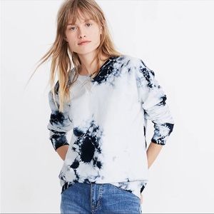 Rivet & Thread Tie Dye White Black Sweatshirt XXS